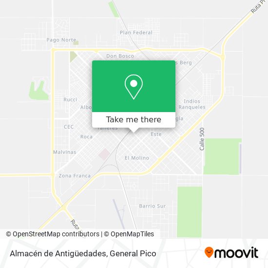 Almacén de Antigüedades map