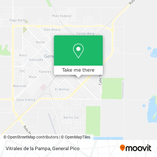 Vitrales de la Pampa map