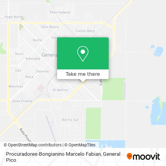 Procuradores-Bongianino Marcelo Fabian map