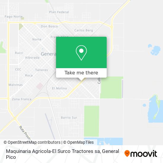 Mapa de Maquinaria Agricola-El Surco Tractores sa