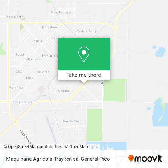 Mapa de Maquinaria Agricola-Trayken sa