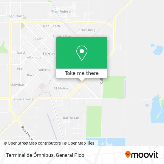 Terminal de Ómnibus map