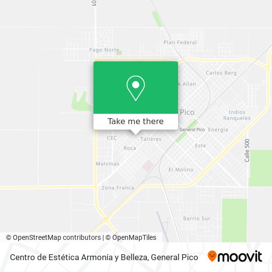 Centro de Estética Armonía y Belleza map