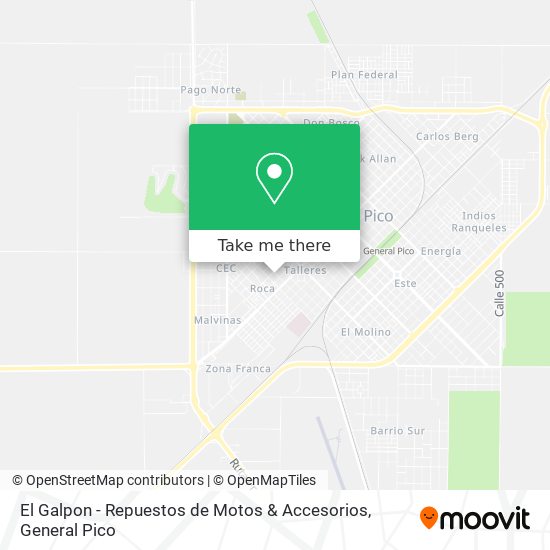 El Galpon - Repuestos de Motos & Accesorios map