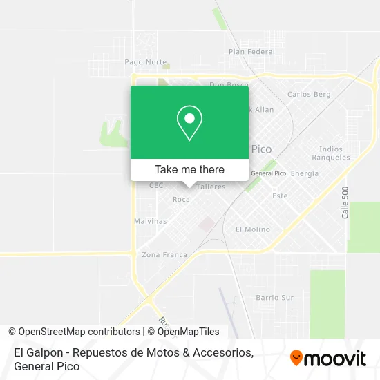 El Galpon - Repuestos de Motos & Accesorios map