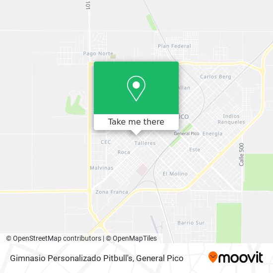 Gimnasio Personalizado Pitbull's map
