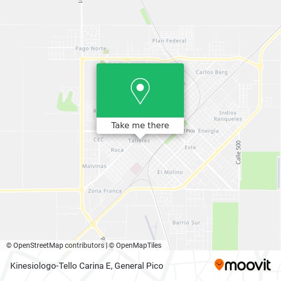 Kinesiologo-Tello Carina E map