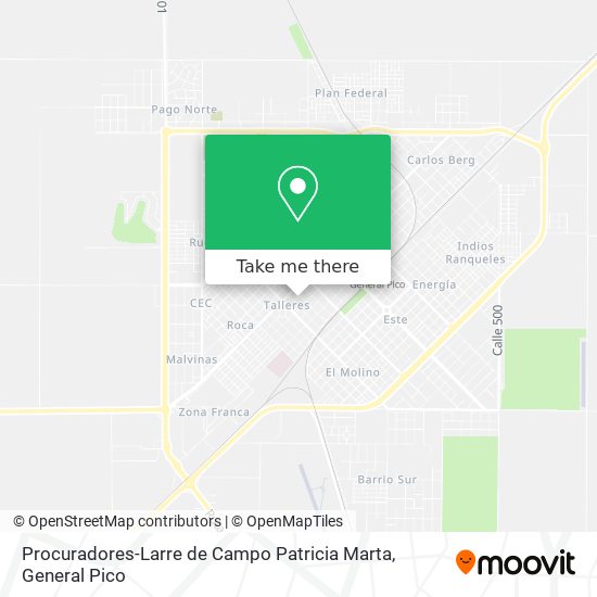 Procuradores-Larre de Campo Patricia Marta map