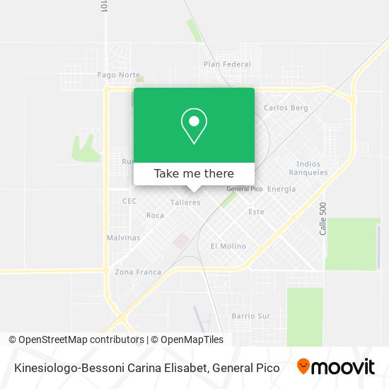 Kinesiologo-Bessoni Carina Elisabet map