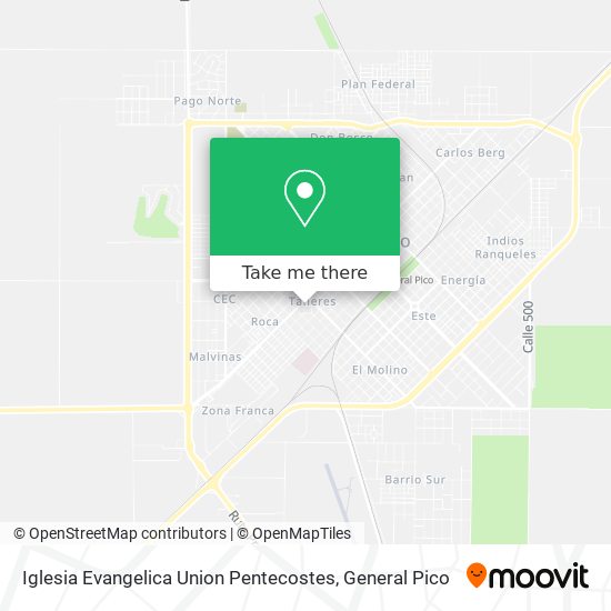 Iglesia Evangelica Union Pentecostes map