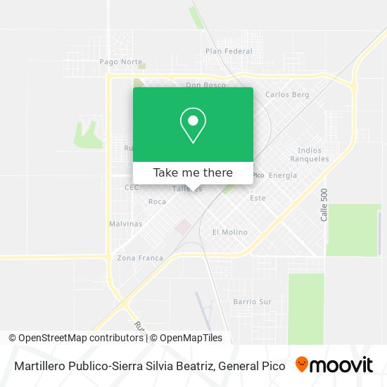 Martillero Publico-Sierra Silvia Beatriz map