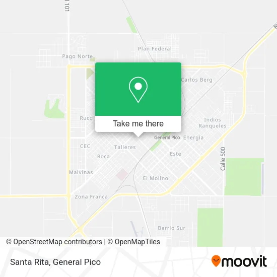 Santa Rita map