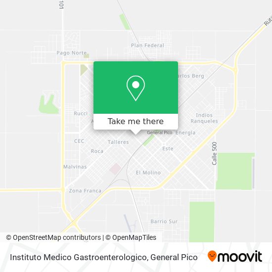 Instituto Medico Gastroenterologico map