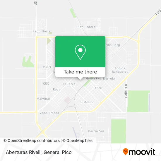 Aberturas Rivelli map