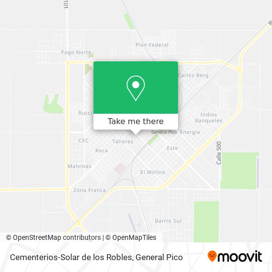 Cementerios-Solar de los Robles map