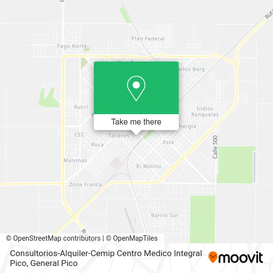 Consultorios-Alquiler-Cemip Centro Medico Integral Pico map