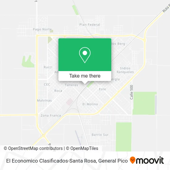 El Economico Clasificados-Santa Rosa map