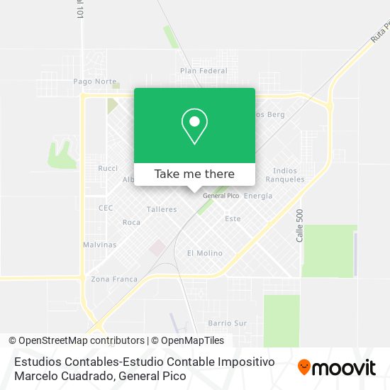 Estudios Contables-Estudio Contable Impositivo Marcelo Cuadrado map