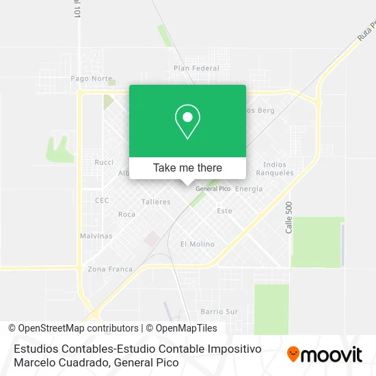 Estudios Contables-Estudio Contable Impositivo Marcelo Cuadrado map