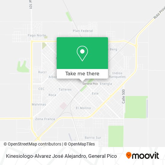 Mapa de Kinesiologo-Alvarez José Alejandro