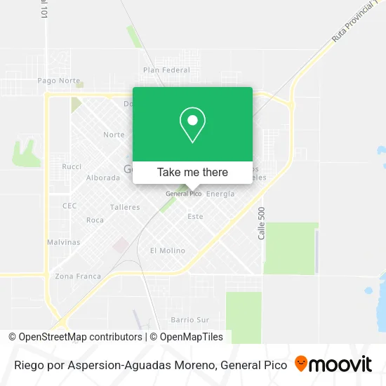 Riego por Aspersion-Aguadas Moreno map