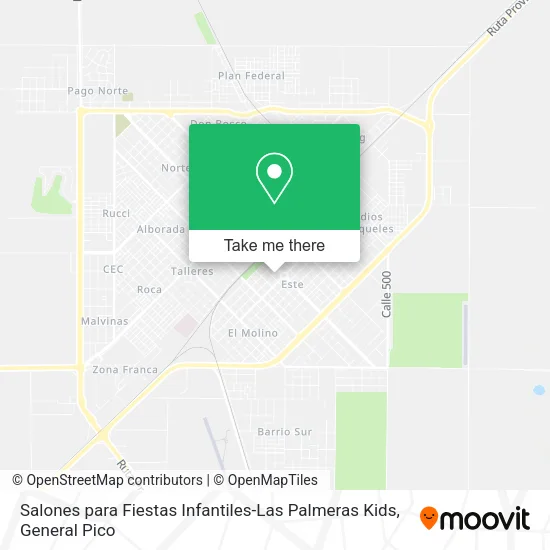 Salones para Fiestas Infantiles-Las Palmeras Kids map