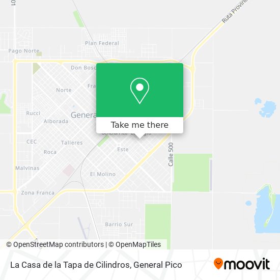 Mapa de La Casa de la Tapa de Cilindros