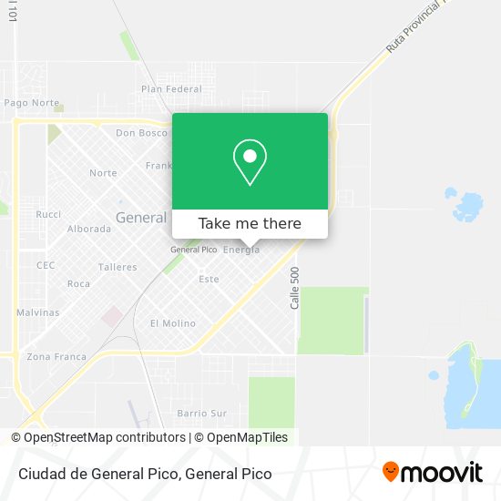 Ciudad de General Pico map