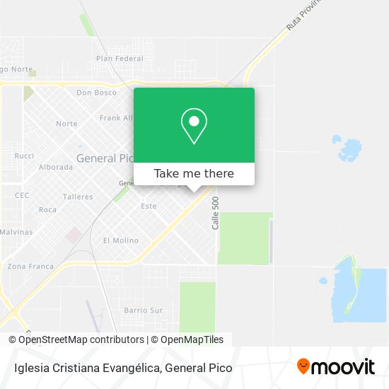 Mapa de Iglesia Cristiana Evangélica