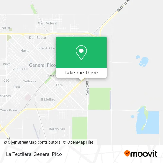 La Textilera map