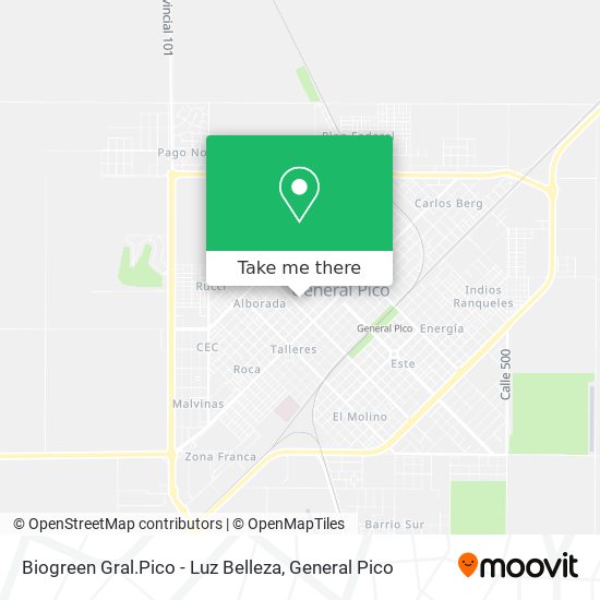 Biogreen Gral.Pico - Luz Belleza map