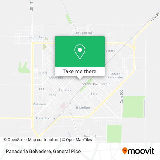 Panaderia Belvedere map