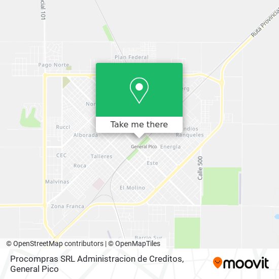 Procompras SRL Administracion de Creditos map