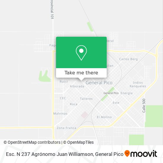 Mapa de Esc. N 237 Agrónomo Juan Williamson