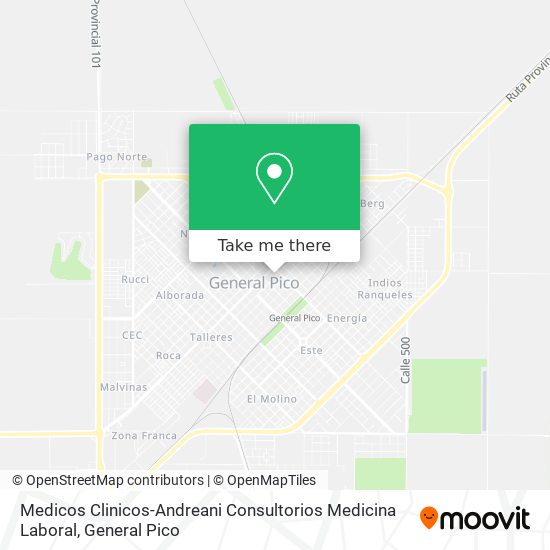 Medicos Clinicos-Andreani Consultorios Medicina Laboral map