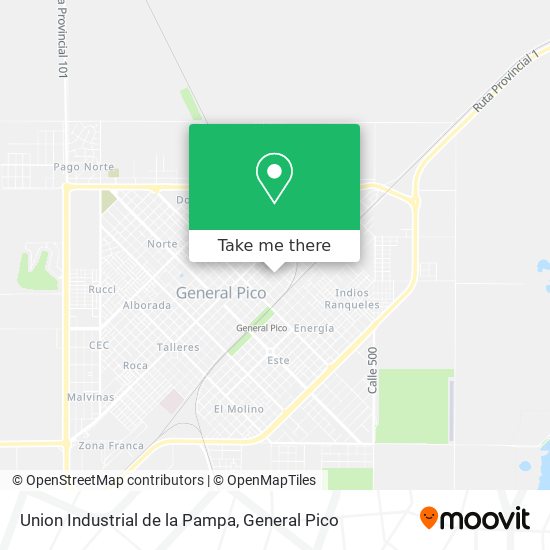 Union Industrial de la Pampa map