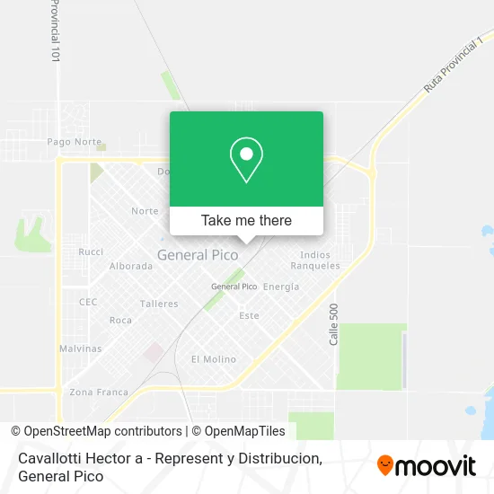 Cavallotti Hector a - Represent y Distribucion map