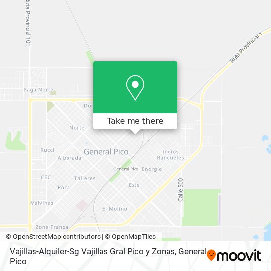 Vajillas-Alquiler-Sg Vajillas Gral Pico y Zonas map
