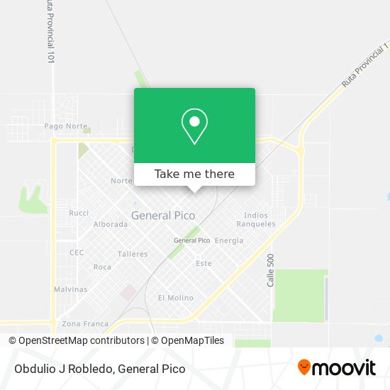Obdulio J Robledo map
