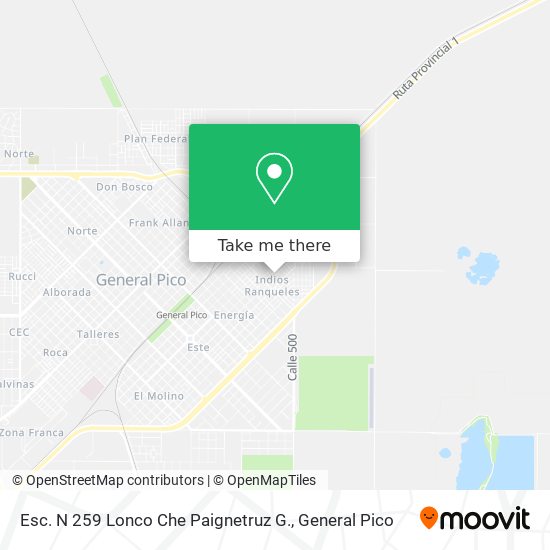 Esc. N 259 Lonco Che Paignetruz G. map