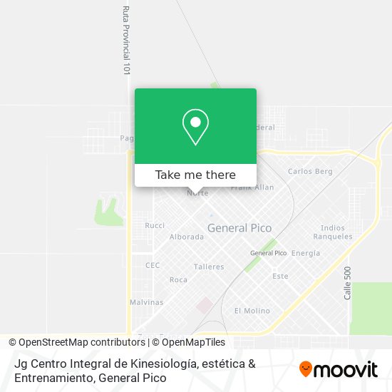 Jg Centro Integral de Kinesiología, estética & Entrenamiento map