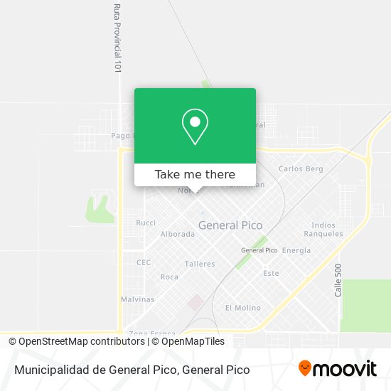Municipalidad de General Pico map