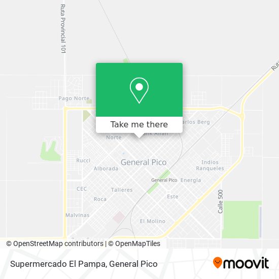 Supermercado El Pampa map