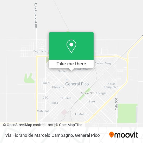 Mapa de Via Fiorano de Marcelo Campagno