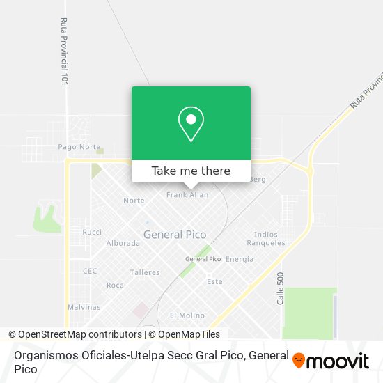 Organismos Oficiales-Utelpa Secc Gral Pico map