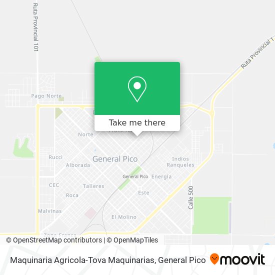 Mapa de Maquinaria Agricola-Tova Maquinarias
