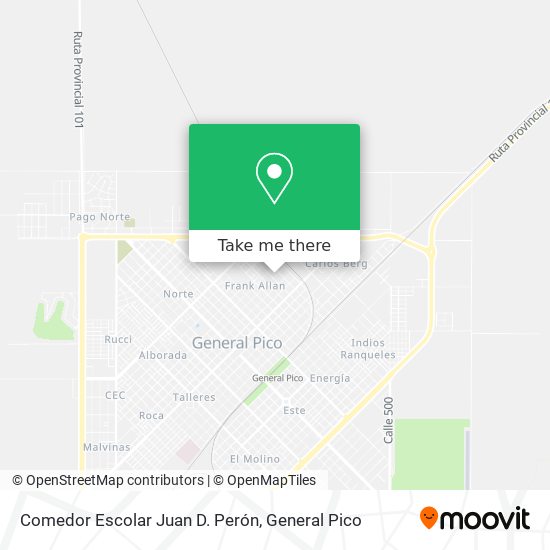 Comedor Escolar Juan D. Perón map