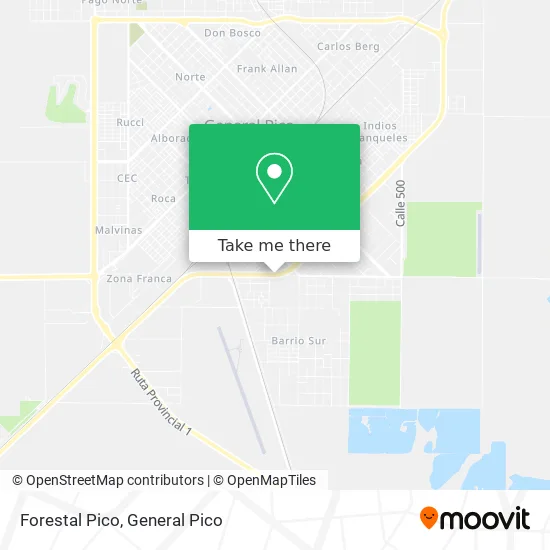 Forestal Pico map