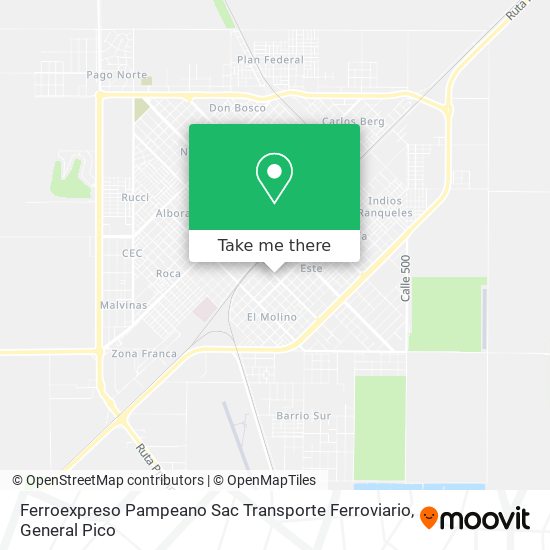 Ferroexpreso Pampeano Sac Transporte Ferroviario map