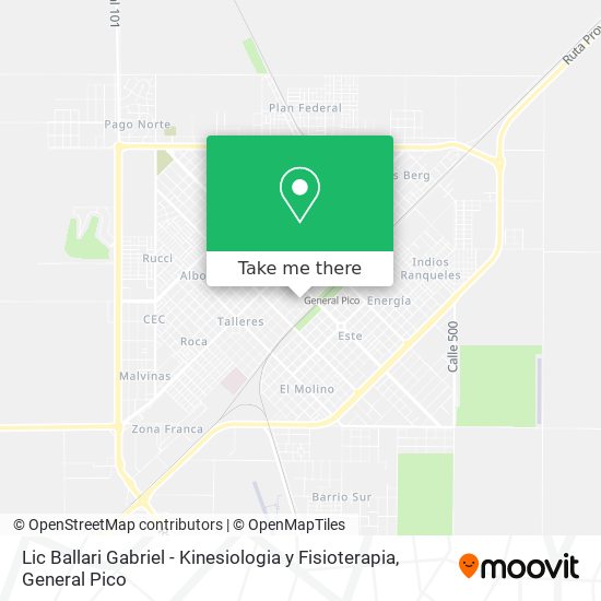 Lic Ballari Gabriel - Kinesiologia y Fisioterapia map